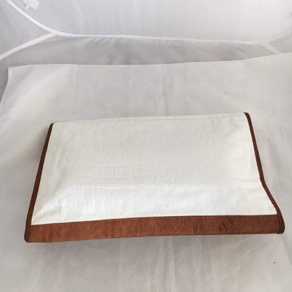 ORLANE white leather clutch - Picture 4 of 8
